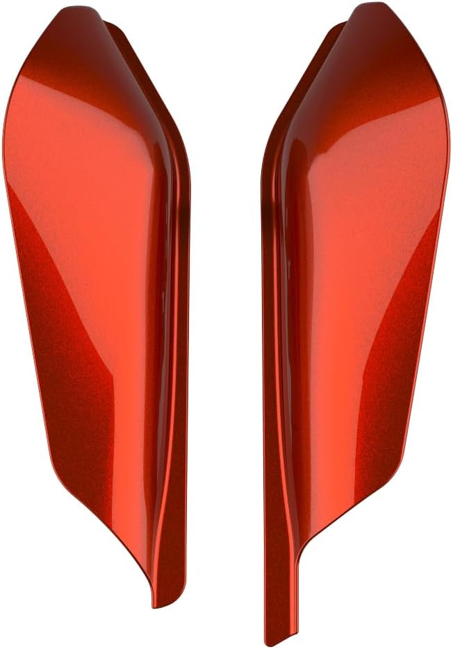 Advanblack 2025 RG Mid Frame Air Deflectors Compatible for Harley Touring Street Glide, Road King, Electra Glide, 2009-2025 (Whiskey Firestorm)