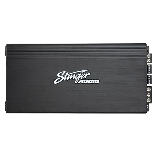 Stinger Audio MT-1000.5 Compact Digital Class D 1200W RMS 5-Channel Car Audio Amplifier with Bass Knob Remote Control, Bass Boost, HEXFET MOSFET, High/Low Pass Crossover, Subsonic Filter
