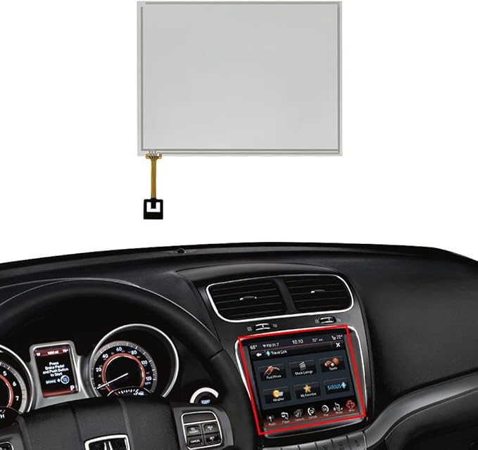 BENET 8.4in Touch Screen Digitizer Compatible with Chrysler Dodge Maserati Uconnect 3 RB5 RE2 Radio Navigation Display Monitor