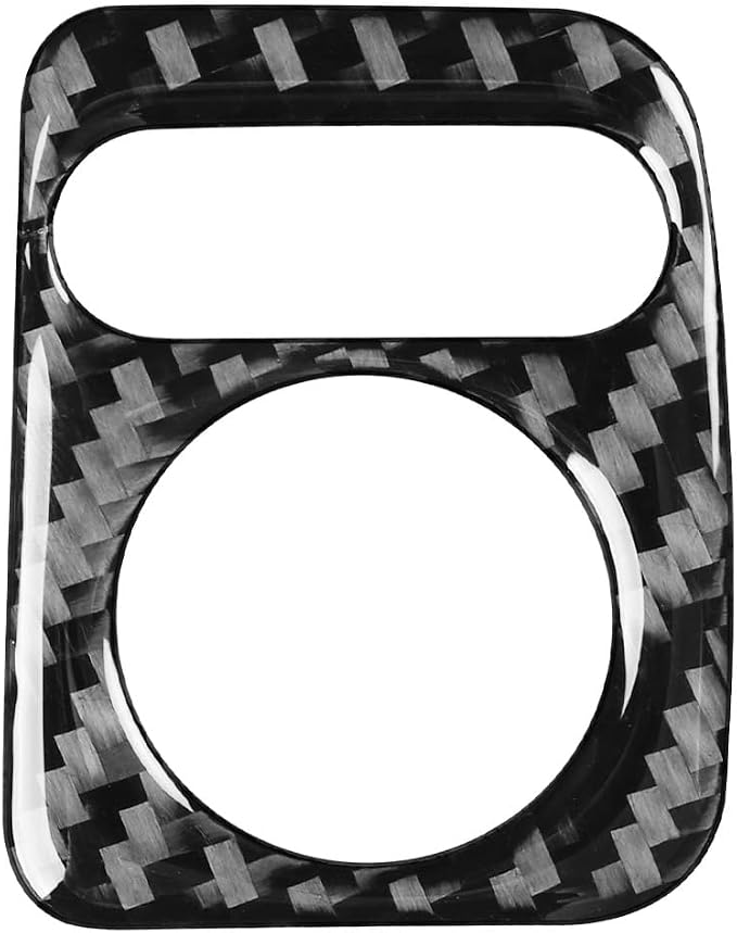 Black Soft Carbon Fiber car Interior Rearview Mirror Adjustment 1/Piece Decorative Sticker Suitable for Acura TSX 09-14 Carbon Fiber car Interior