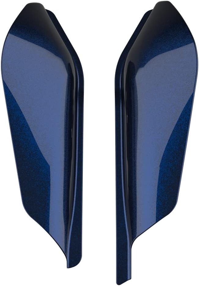 Advanblack 2024 RG Mid Frame Air Deflectors Compatible for Harley Touring Street Glide, Road King, Electra Glide, 2009-2025(Blue Steel)