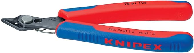 KNIPEX Tools - Electronics Super Knips, INOX Steel, Multi-Component (7803125), 5-Inch & Electronics Super Knips
