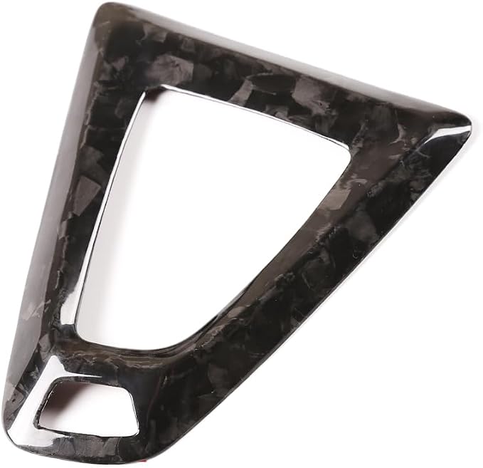 Fit for BMW F80 F82 M3 M4 2014 to 2019 Center Console Gearbox Decorative Panel Frame, Real Carbon Fiber Interior Accessories Gear Lever Panel Base Cover (RHD - Forged Carbon)