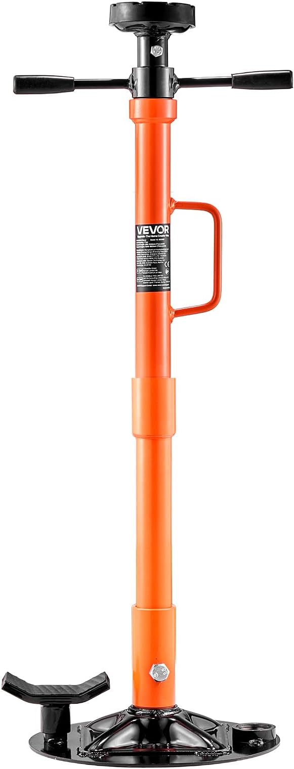 VEVOR Underhoist Support Stand, 1 Ton (2204 lbs) Capacity Under Hoist Jack Stand with Handle, Adjustable Height, Bearing Mounted Spin Handle, Self-Locking Threaded Screw, Support Vehicle Components