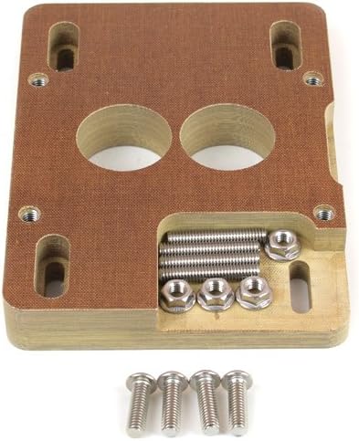 Canton Racing 85-070 Phenolic Carburetor Adapter Holley 2 BBL To Q-Jet 4BBL Intake 1 In, 1 Pack