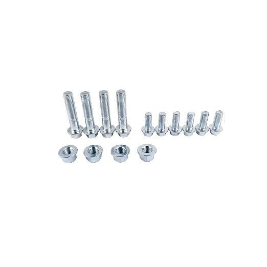 11'' Front Suspension Shock Swing Arm Full Kit Upper Lower Steering Knuckle Spindle Kit Replacement for DIY ATV Quad Bike Buggy Go Kart Parts