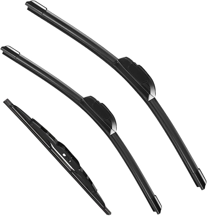 3 Pack Windshield Wiper Blades Compatible With Honda CRV CR-V 2002 2003 2004 2005 2006 Original Factory Quality Front Rear Wipers Blade Set for My Car - 21" 20" 10"
