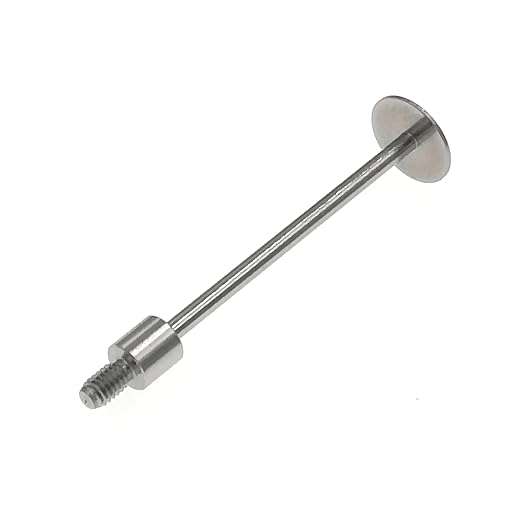 SUXING Flat Contact Points for Dial Indicator Depth 0.5mm Thickness 10 mm Diameter 4-48 UNF Thread 40 mm Length(4-48UNF D10L40)