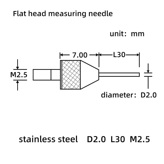Digital dial Gauge, with a Range of 0-1in/25.4mm and a Digital Indicator Accuracy of 0.01mm/0.0005 "Metric and Imperial Measure Tool Electronic Dial Gauge (ACE-B25)