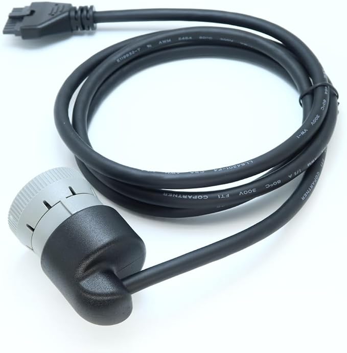 6Pin J1708 Cable for PT30 Device (Black, Male-to-Female, 12V DC, 1m)