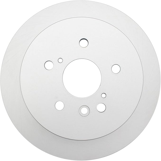 TRQ Rear Brake Rotor Set G Coated Solid Compatible with 2008-2013 Toyota Highlander