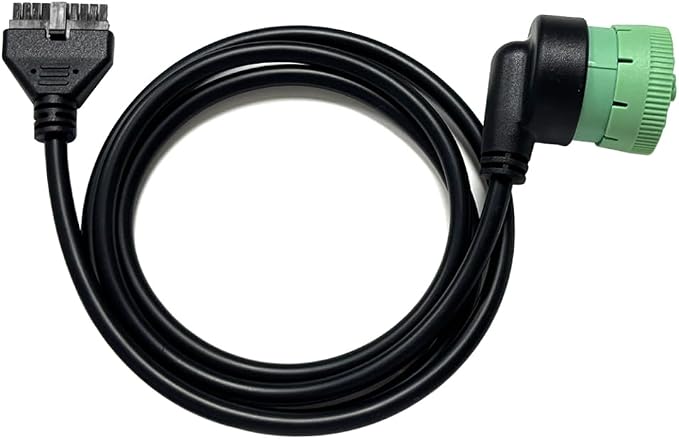J1939 9 Pin Green to 10 Pin Diagnostic Cable,Compliant ECM w/DOT, Compatible with PT30 ELD Logbook for Freightliner, Kenworth, Peterbilt,Westernstar Trucks,Work with ELD Devices for Truckers