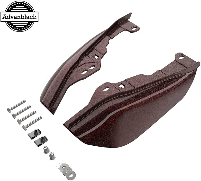 Advanblack 2024 RG Mid Frame Air Deflectors Compatible for Harley Touring Street Glide, Road King, Electra Glide, 2009-2025(Merlot Sunglo)