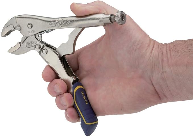 IRWIN VISE-GRIP Locking Pliers, Fast Release, Curved Jaw with Wire Cutter, 7-Inch (IRHT82580) (Pack of 5)