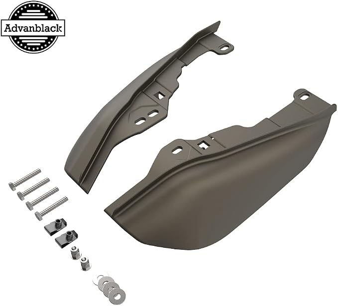 Advanblack 2024 RG Mid Frame Air Deflectors Compatible for Harley Touring Street Glide, Road King, Electra Glide, 2009-2025(River Rock Gray Denim)
