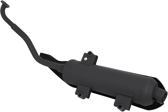 MINHO Heavy Iron Motorcycle Exhaust Muffler, Direct Replacement for Chinese GY6 Scooter, Tank 150cc 200cc Moped Exhaust Silencer