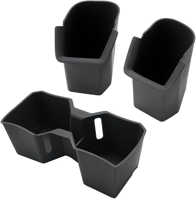 CDEFG 3Pcs for 2025 2026 Toyota 4Runner Center Console Organizer Middle Console Storage Cup Holders for 2025 2026 Toyota 4Runner Accessories Rear Door Cup Holders