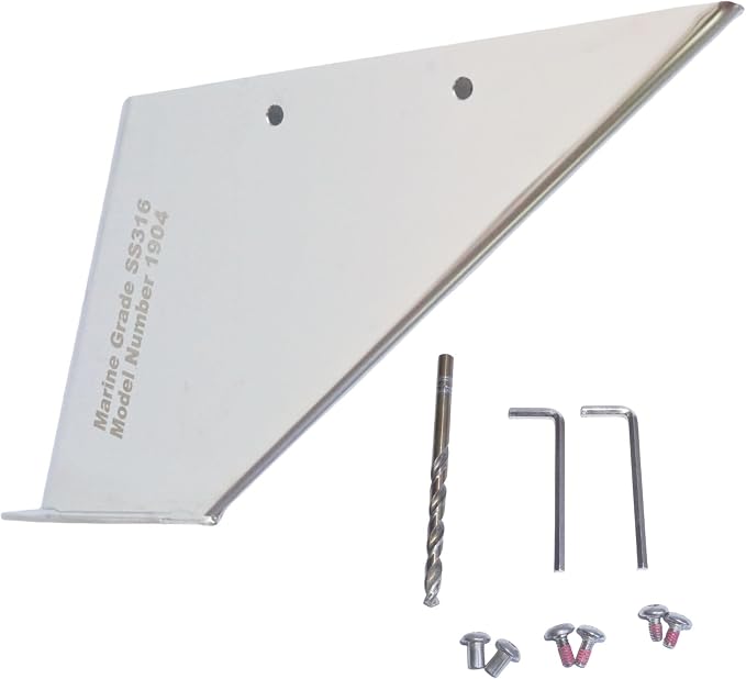 27061 Outboard Skeg Protector Guard for Mercury 75-175 HP Motor | SeaSierra-5004 Lower Unit Skeg Cover, Damage Repair, 75 90 115 135 140 150 175 HP, Marine Grade 316 Stainless Steel