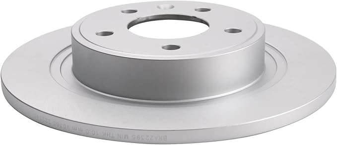 TRQ Rear Brake Rotor Set G Coated Solid Compatible with 2016-2019 Buick Cascada 2012-2017 Verano 2014-2016 Cadillac ELR 2014-2015 Chevrolet Cruze 2011-2015 Volt