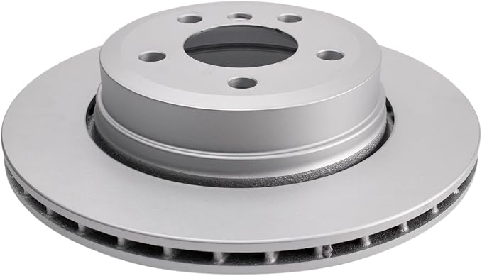 TRQ Rear Brake Rotor Set G Coated Vented Compatible with 2004-2010 BMW X3
