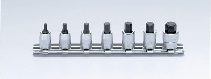 Ko-ken RS2010A/8-L25 1/4 Sq. Dr. Socket set 1/8-3/8 Hex Length 25mm 8 pieces