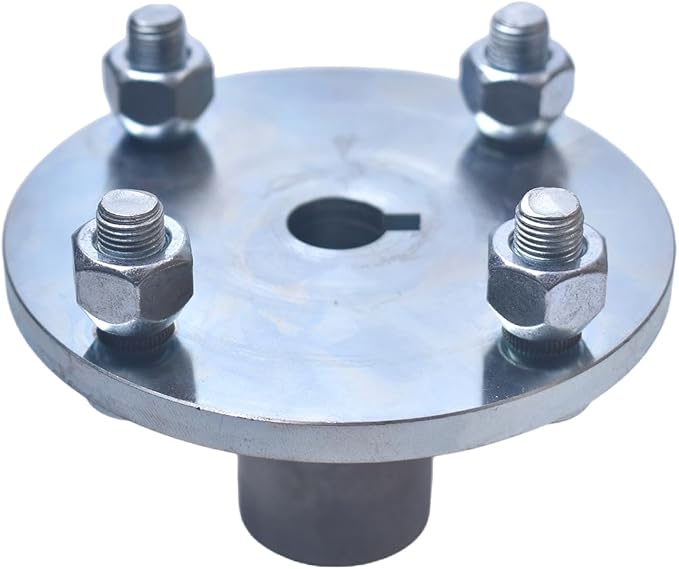 Axle 1" Diameter 40" Steel Axle Rod With 4" x 4" Go Kart Live Axle Hub For ATV Go-Karts Quads Dune Buggies