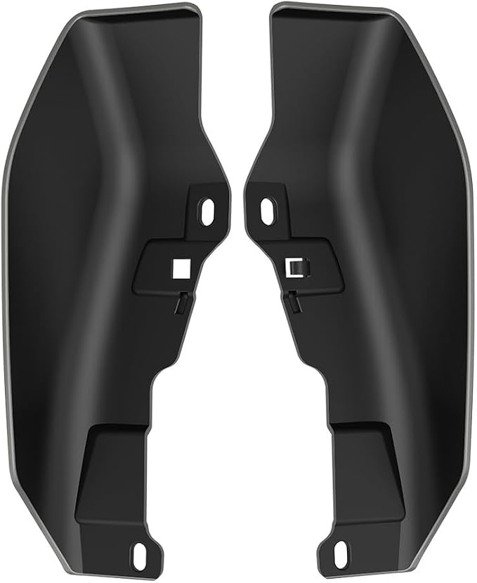Color - Matched Mid Frame Air Deflectors Heat Shield, Perfectly Fit for Harley Touring Models 2009-2026 Mercury Silver