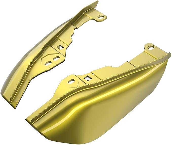 Advanblack 2024 RG Mid Frame Air Deflectors Compatible for Harley Touring Street Glide, Road King, Electra Glide, 2009-2025(Eegle Eye Yellow)