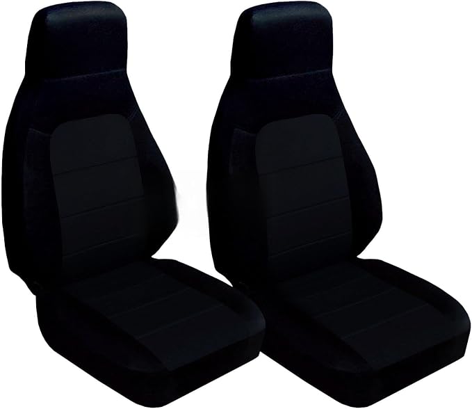 Totally Covers Compatible with 1990-2000 Mazda MX-5 Miata Seat Covers: Black (22 Colors) Bucket