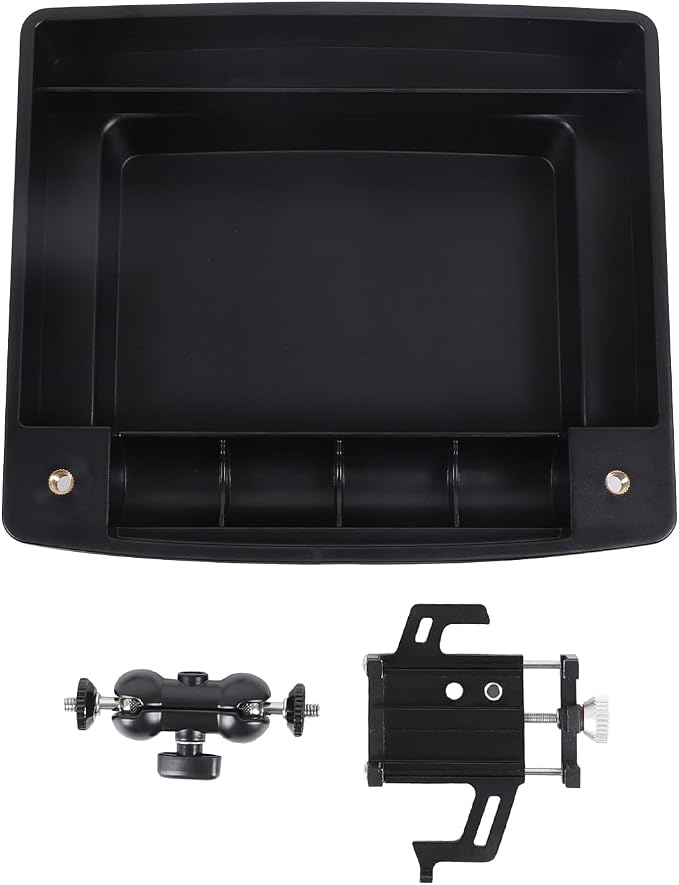 Aunginsy Center Console Dash Storage Tray Compatible with Nissan Frontier 2009-2017 Accessories, Dashboard Multi-Functional Phone Holder Storage Box, Dash Organizer Tray Insert With Mobile Phone Mount