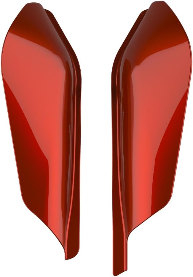 Advanblack 2024 RG Mid Frame Air Deflectors Compatible for Harley Touring Street Glide, Road King, Electra Glide, 2009-2025(Red Rock)