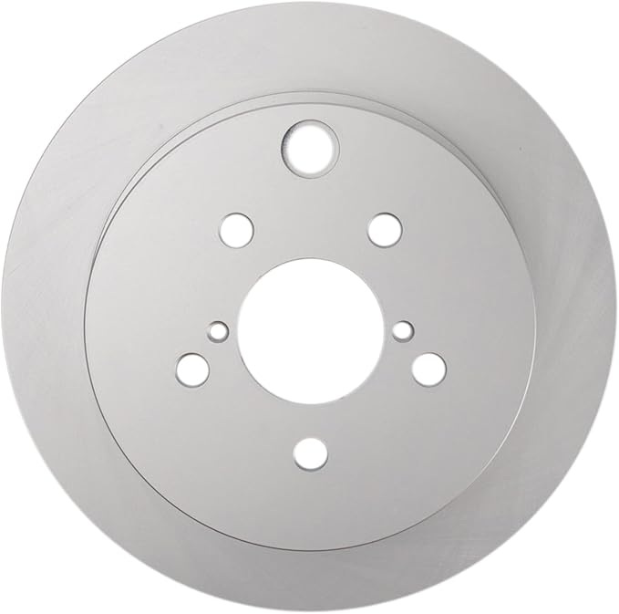 TRQ Rear Brake Rotor Set G Coated Solid Compatible with 2016-2023 Subaru Crosstrek 2014-2018 Forester 2012-2023 Impreza 2013-2015 XV Crosstrek