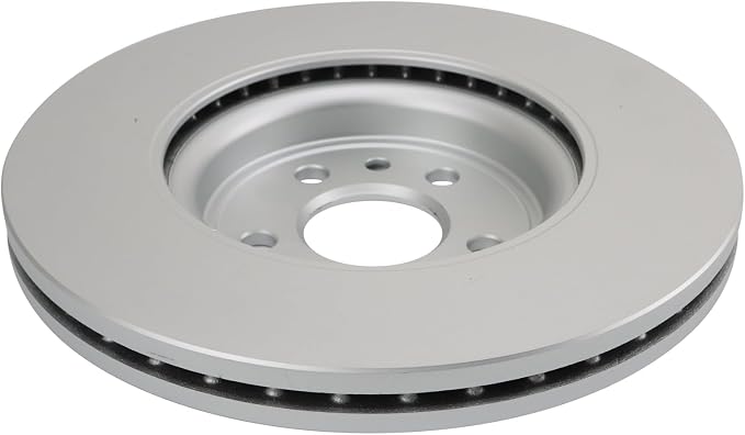 TRQ Front Brake Rotor Set G Coated Vented Compatible with 2017-2020 Jaguar F-Pace 2018-2020 Land Rover Range Rover Velar
