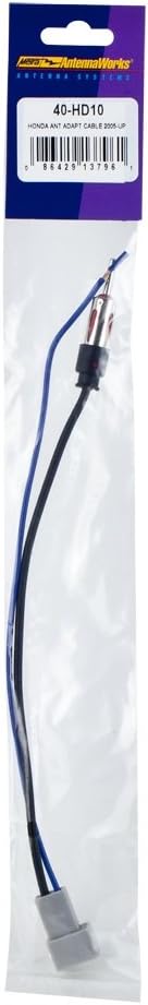 Metra 70-1727 Factory Amplifier Bypass Harness for 2006 Honda Civic Vehicles & Metra Electronics 40-HD10 Factory Antenna Cable to Aftermarket Radio Receivers for Select Honda/Acura Vehicles
