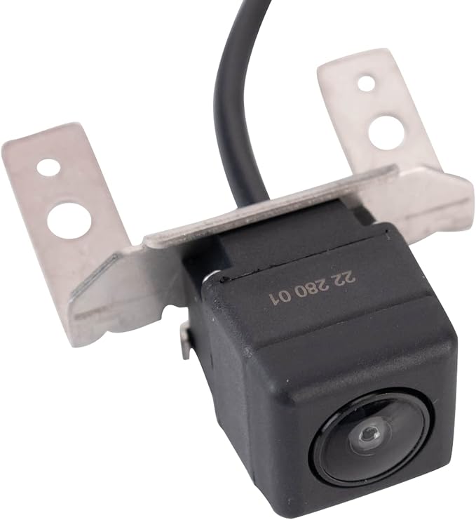 TRQ Rear View Camera Park Assist Camera Black Plastic 130 deg View Angle Compatible with 2011-2012 Hyundai Sonata
