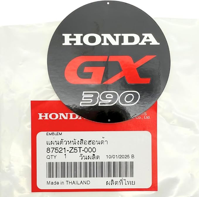 KINDZA Genuine Recoil Starter Assy 28400-Z5T-305ZB with Genuine Emblem 87521-Z5T-000 for Honda GX390 GX360 GX340 Engines Black Color
