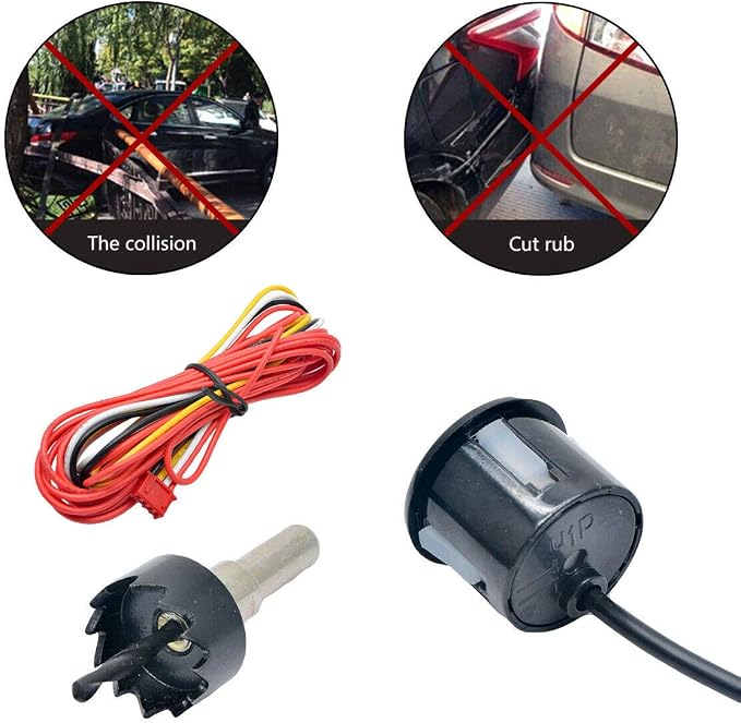 Dual Core Parking Radar - 6 Sensor Rear & Front View LCD Display Backup Radar