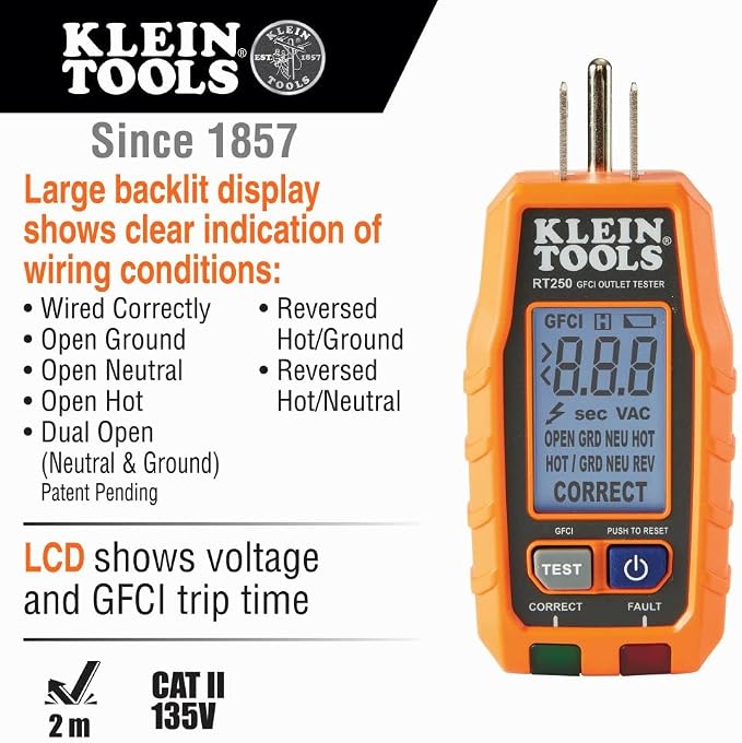 Klein Tools Circuit Breaker Finder and GFCI Outlet Tester Bundle
