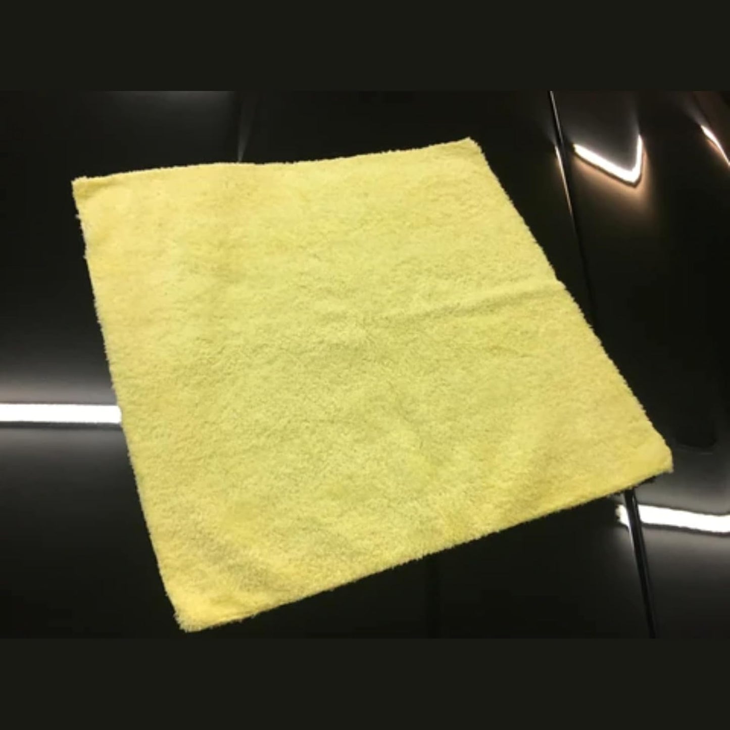 Microfiber Cleaning Cloth - The Yellow Rags, Streak-Free Cleaning Towels for Car Wash and Housekeeping, Ultra-Absorbent with Cut Edges to Avoid Scratches (Pack of 5, 16"x16")