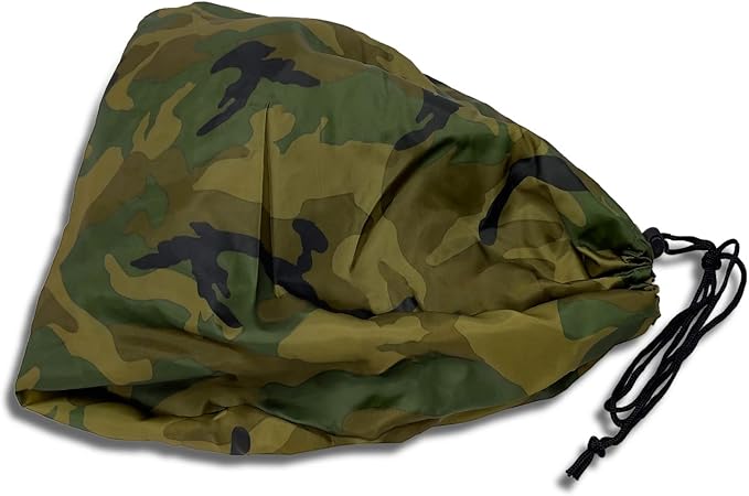 EliteShield Lightweight ATV Cover, Weatherproof Quad Cover, Water and Wind Resistant Four Wheeler Cover, Riding Lawn Mower Cover, Camo Color fits 77" Long