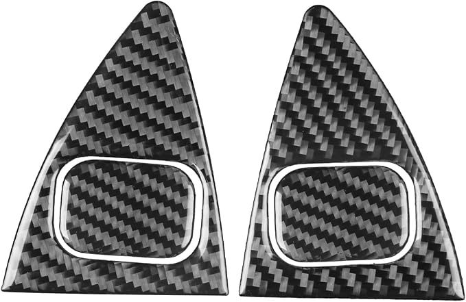 Black Soft Carbon Fiber car Interior Trunk Switch 4/Piece Decorative Sticker Suitable for Acura TSX 09-14 Carbon Fiber car Interior