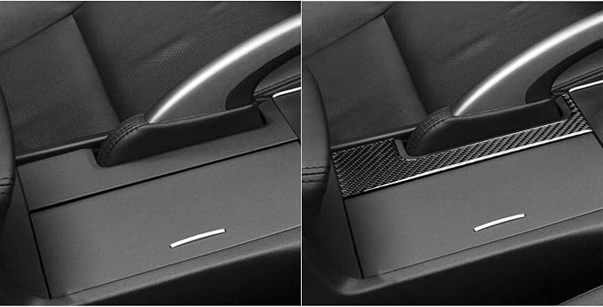 Black Soft Carbon Fiber car Interior handbrake Decoration 1/Piece Decorative Sticker Suitable for Acura TSX 09-14 Carbon Fiber car Interior