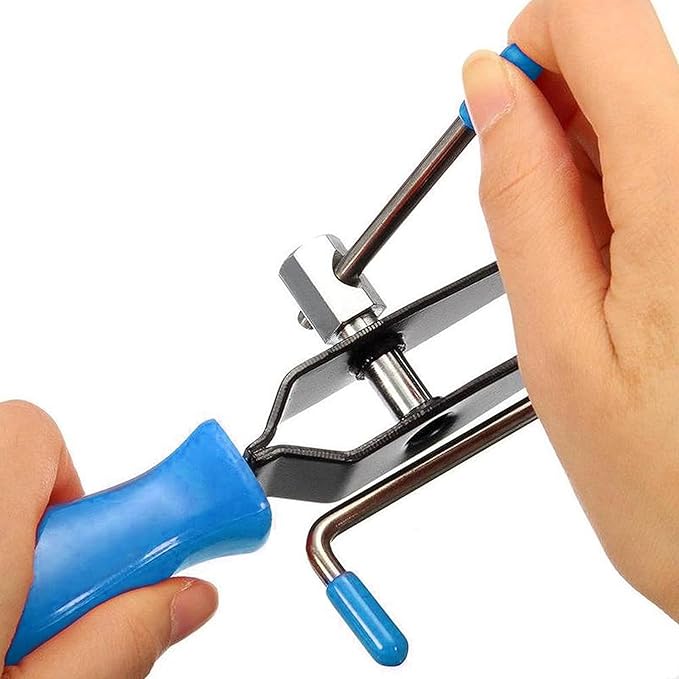 22Pcs CV Boot Clamp Pliers Set, CV Joint Ear Clamp Banding Tool, CV Axle Removal Tool, Automotive Hose Axle Plier, 2Pcs Ball Cage Dust Cover, 10 Sets of Adjustable Single Lug Ball Cage Clamps (Blue)