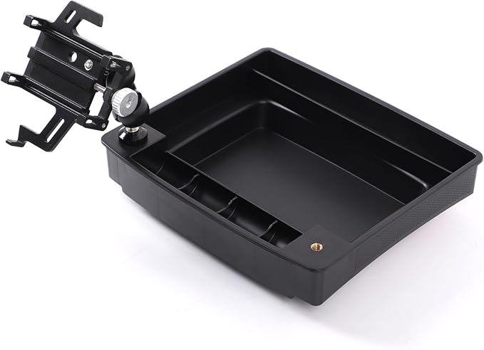 Car Dashboard Storage Tray Compatible with Nissan Frontier 2009-2017 ABS Dashboard Non-Slip Storage Organizer Tray with Phone Holder Mount Interior Accessories (Style D)