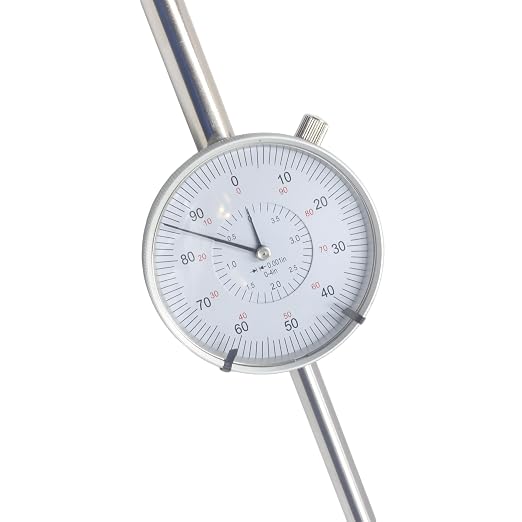 HFS(R) 0-4" Dial Indicator Lathe Tool High Precision, 4" Measuring Range, 0.001" Graduation Interval