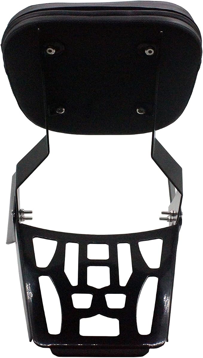 YHMOTO Passenger Sissybar Backrest with Luggage Rack Fits for Honda VTX 1300 1800 N/R/S Models 2002-2008 (Black)