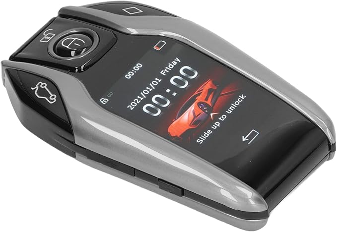 Greensen Tk800+ LCD Smart Key, Auto-Smart-Key, Uniersal Tk800 Alloy Frame, Keyless Entry, Auto-Smart-Key, Uniersal Tk800 with 15 Days Standby for Start Stop Engine Vehicles (Silver)