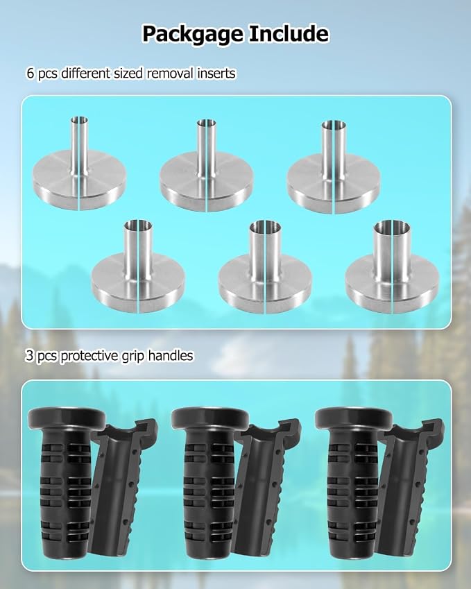 88800414 Air Hose Removal Tool Set Fit for Re-Nault M-ack European Trucks (6-16mm), Stainless Steel Split Air Tube Removing Tool Replace JD006-1 JD006-2 JD006-3