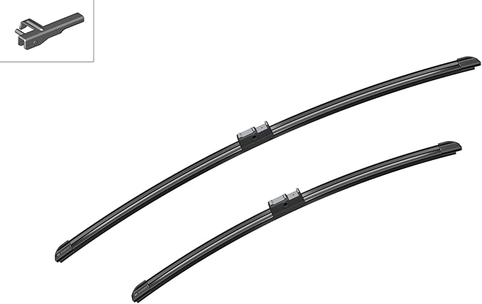 BOSCH 3397118953 AeroTwin OE Replacement Wiper Blades Driver & Passenger Side - Set of 2 (26" & 20") Side Lock 22mm