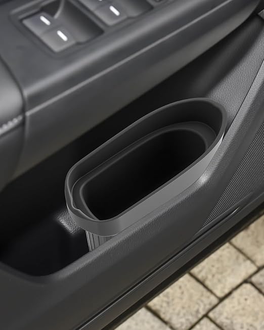 Silicone Car Trash Bin for Door 2026 CRV Car Door Trashcan Trash Holder for 2026 CRV Hybrid Accessories (LX/EX/EX-L/Sport Hybrid/TrailSport Hybrid/Sport-L Hybrid) Driver Passenger Door Pocket Flexible